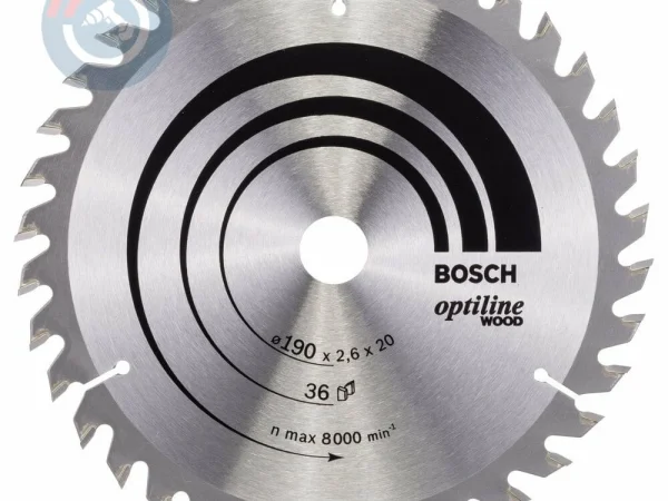 Bosch – Optiline Serisi Ahşap için Daire Testere Bıçağı 190*20/16 mm 36 Diş