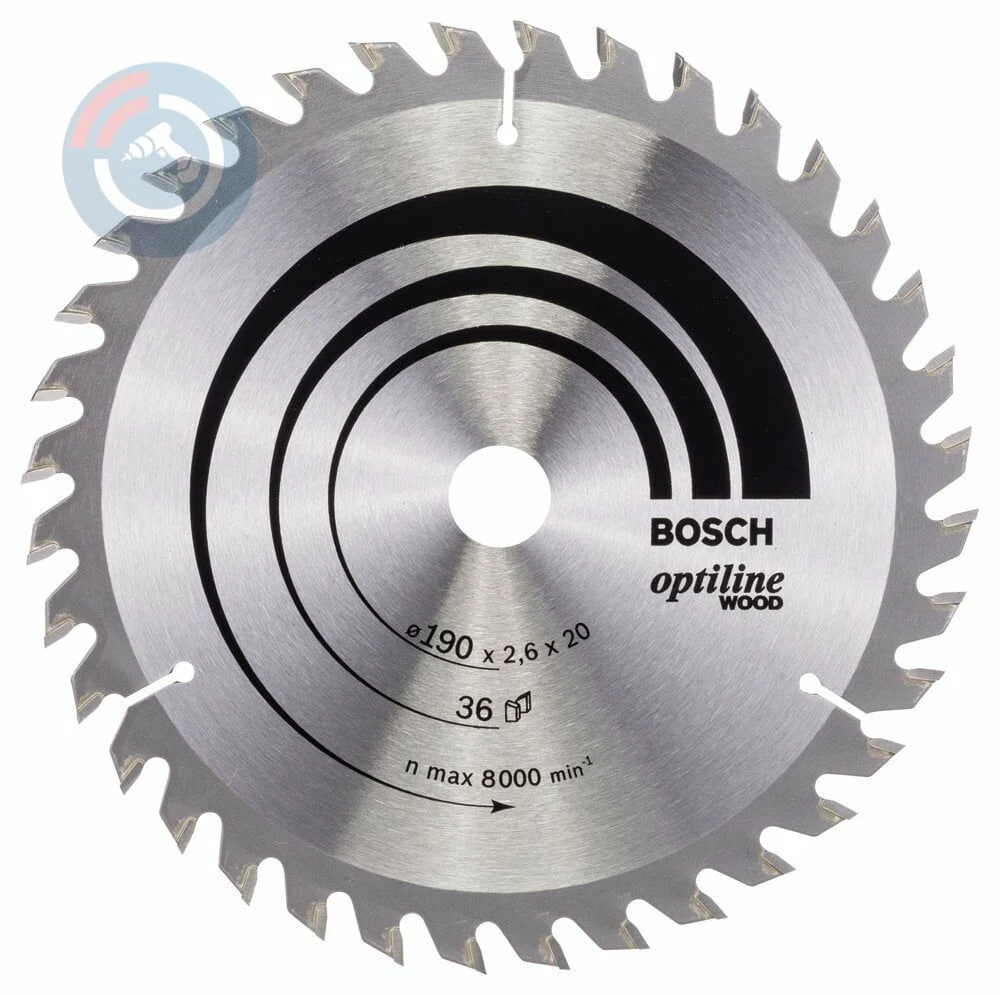 Bosch – Optiline Serisi Ahşap için Daire Testere Bıçağı 190*20/16 mm 36 Diş