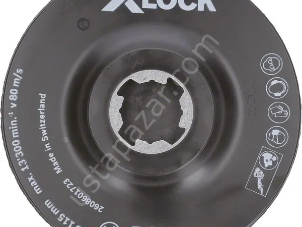 Bosch – X-LOCK – SCM Merkez Delikli Taban 115 mm 2608601723