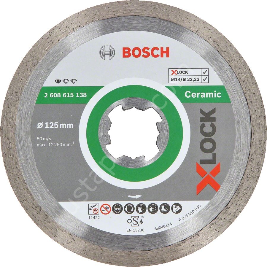 Bosch – X-LOCK – Standard Seri Seramik İçin Elmas Kesme Diski 125 mm 2608615138