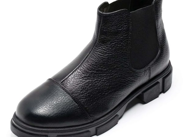 Büyük Numara Deri Erkek Chelse Bot Ck1284 Siyah