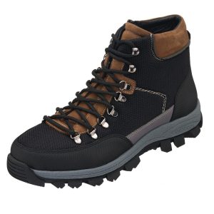 Gorateks Büyük Numara Deri Garnili Erkek Bot - Ag1071 Siyah