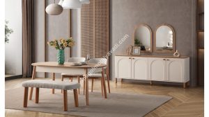 İnegöl Mobilya Zen Bohem Yemek Odası Takımı