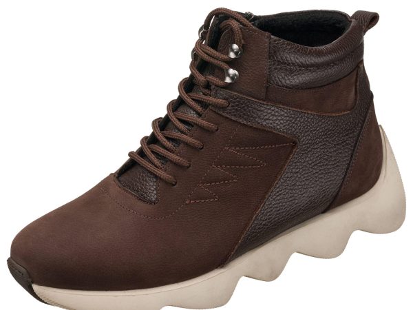 Büyük Numara Erkek Deri Kışlık Bot – HM161 Kahverengi