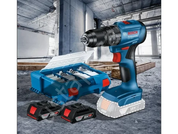 Bosch Profesyonel Gsb 185 Darbeli Çift Akülü 2X 2 Ah Matkap +82 Parça Uç Seti 0615990N2P