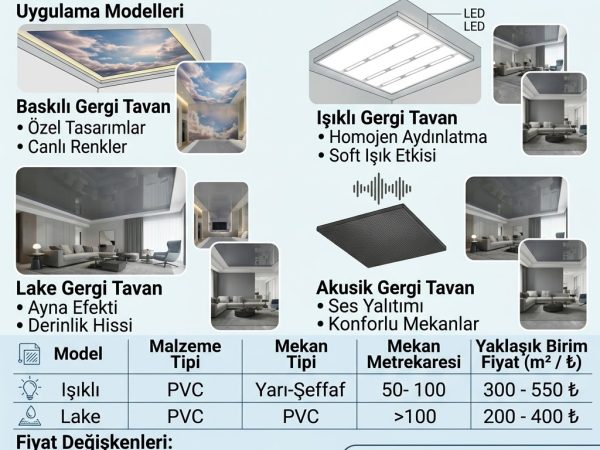 Barisol Gergi Tavan Fiyatları ve Uygulama Modelleri